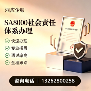 大理SA8000社会责任体系认证服务